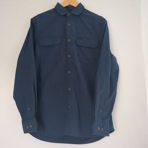 NWOT Lee Button Up Mens Work Shirt Size Small Cotton Canvas Gorpcore Workwear
